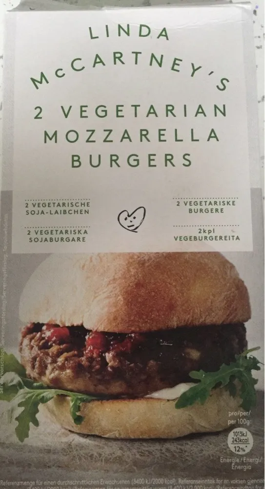Vegetarian mozzarella burger