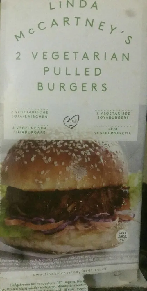 2 vegetarian pulled burgers