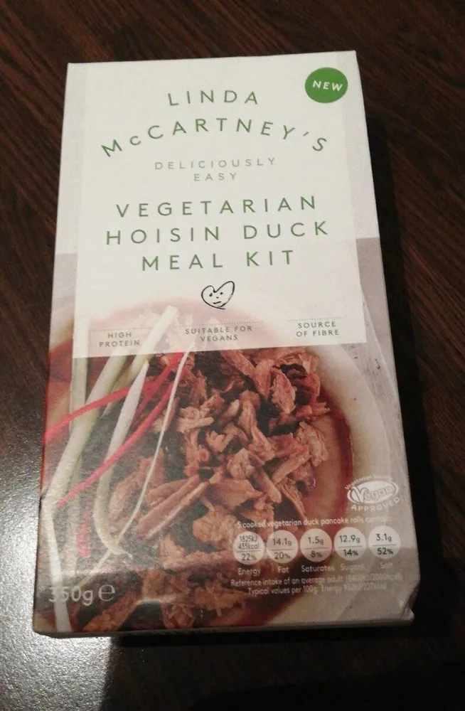 Vegetarian hoisin duck meal kit