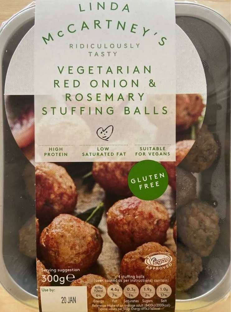 Vegetarian red onion & rosemary stuffing balls