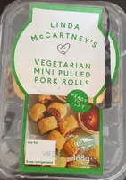 Vegetarian mini pulled pork rolls