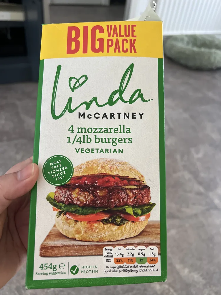 Mozzarella Burger vegetarian