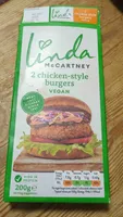 Chicken style vegan burger