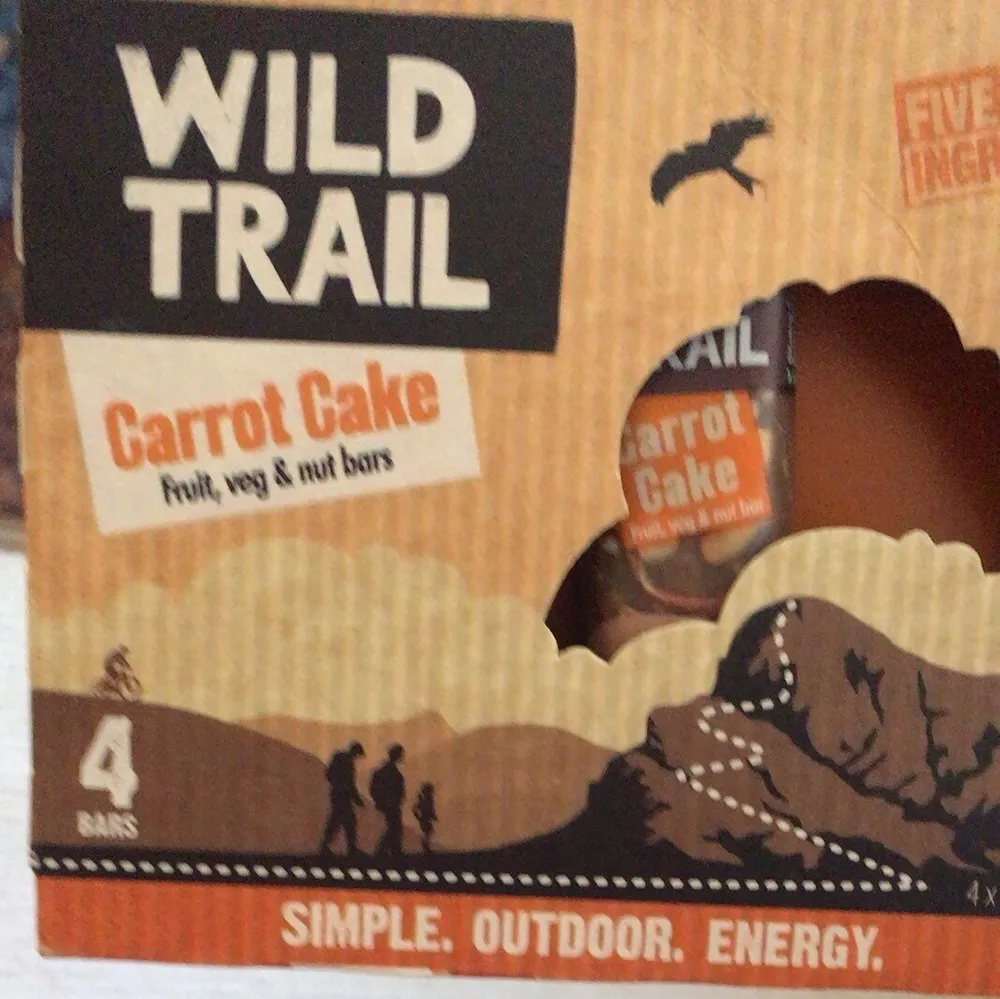 Trail Carrot Cake Fruit, Veg & Nut Bars 4 x