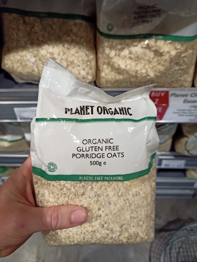 planet organic gluten free porridge organic oats