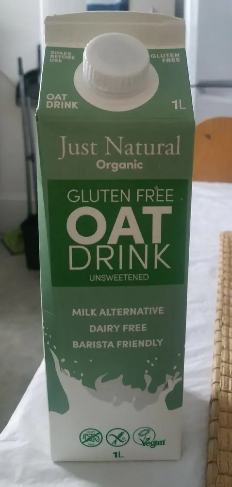 Gluten free oat drink unsweetened