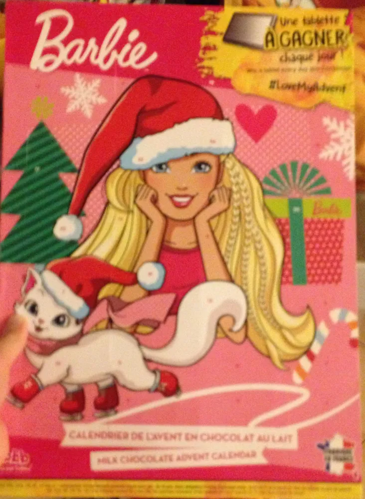 Calendrier de l’Avent en Chocolat au Lait Barbie