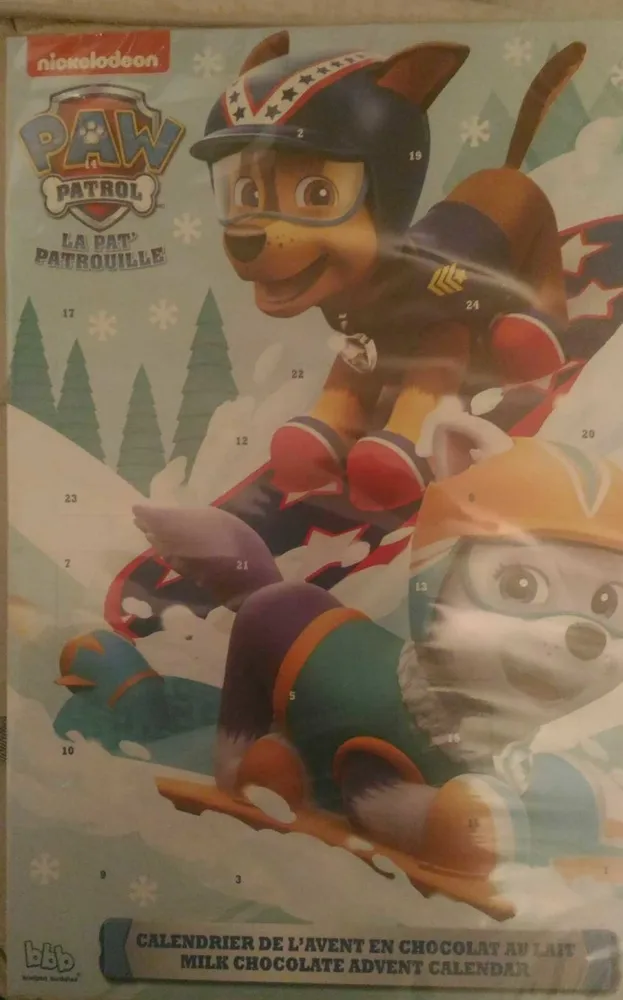 Calendrier de l'Avent Paw Patrol