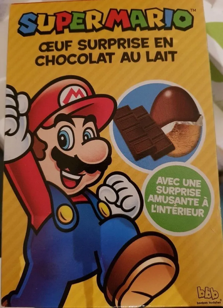 Super Mario Oeuf surprise en Chocolat au Lait
