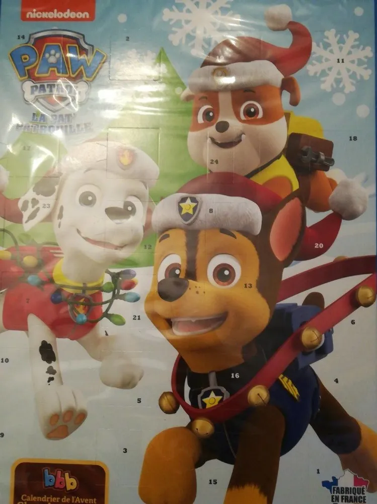 Calendrier de l'Avent Paw Patrol