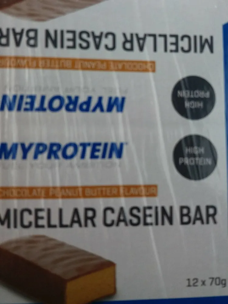 Myprotein Micellar Casein Bar, Chocolate Peanut Butter 12 X