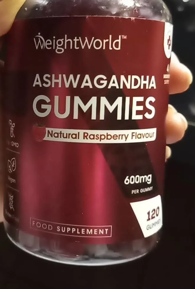 Ashwagandha Gummies Natural Raspberry Flavour