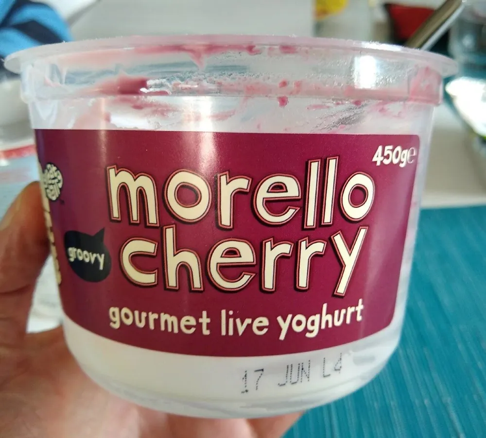 Morello cherry gourmet love yoghurt