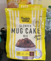 Slender mug cake choc caramel chew