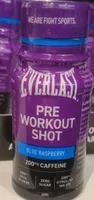 Blue raspberry pre workout shot