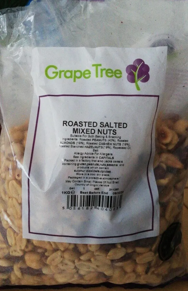 Roasted salted mixed nuts