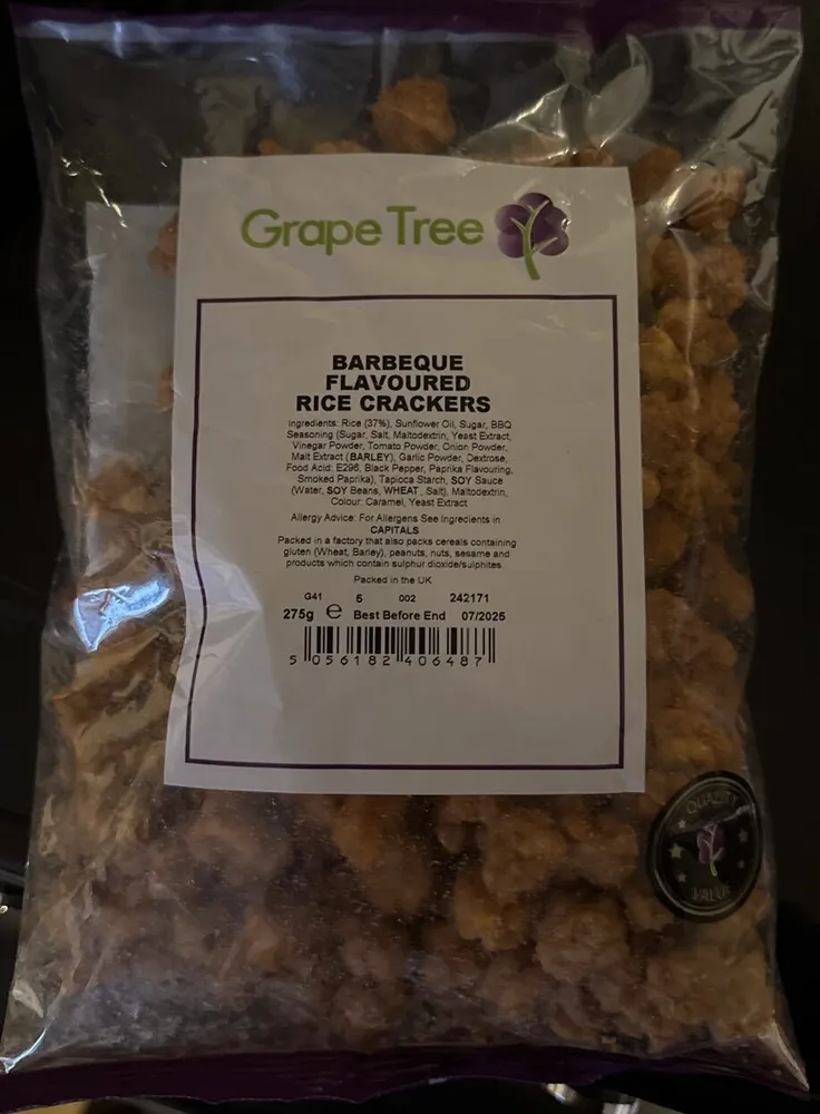 Barbecue Flavoured Rice Crackers