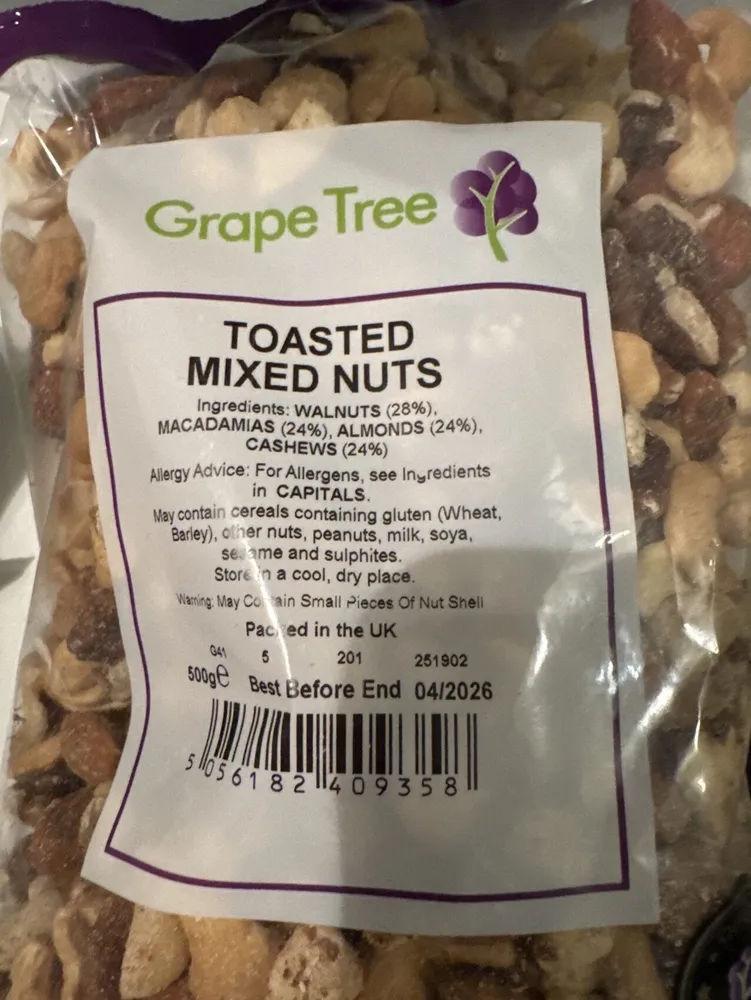 Toasted Mixed Nuts