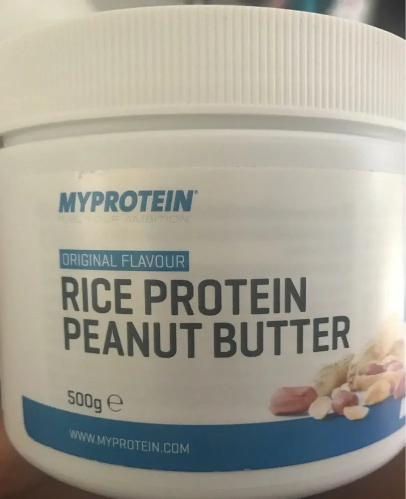 Rice protein peanut butter