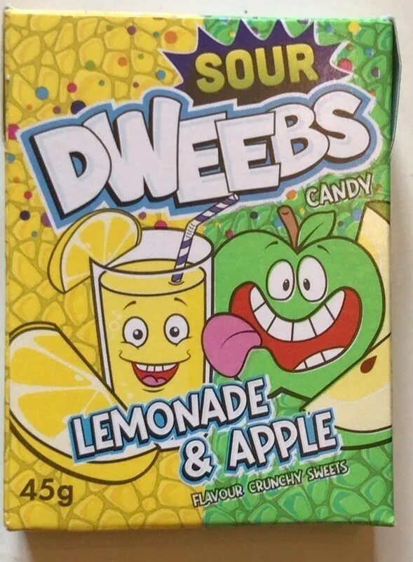 Sour DWEEBS candy lemonade and apple imp