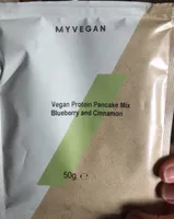 Vegan protein pancakr mix blueberry and cinnamon