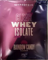 Clear whey isolate, rainbow candy flavour