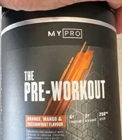 The Pre-Workout Orange, Mango & Passionfruit flavour