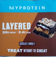 Layered chocolate sundae
