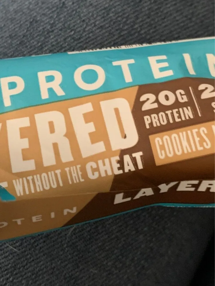 My protein layered cookie