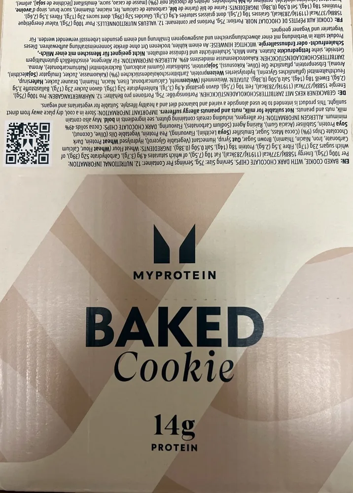 Baked cookie