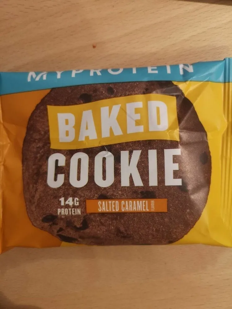My protein backed cookie salted caramel
