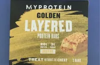 Golden Layered Protein Bar
