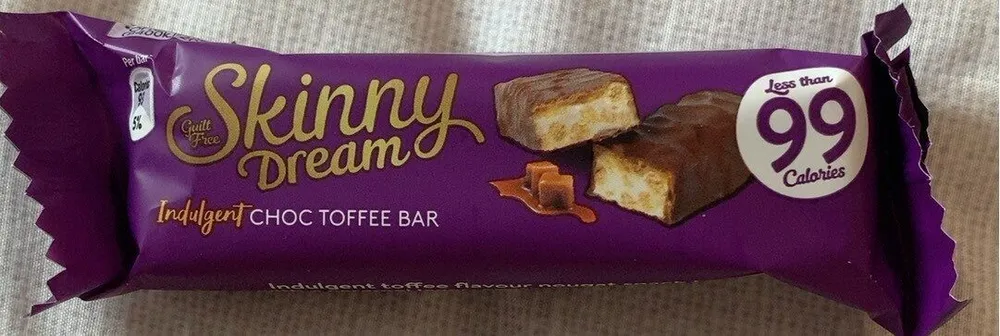 Skinny dream Indulgent choc toffe bar