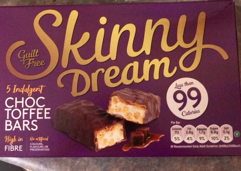 Skinny Dream Choc Toffee Bars