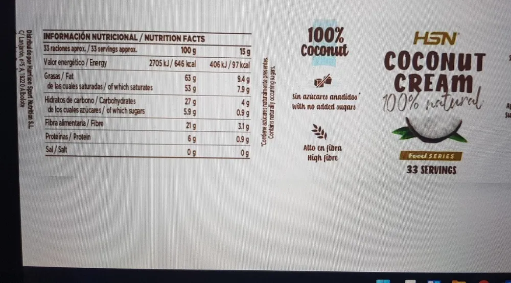 Coconut cream