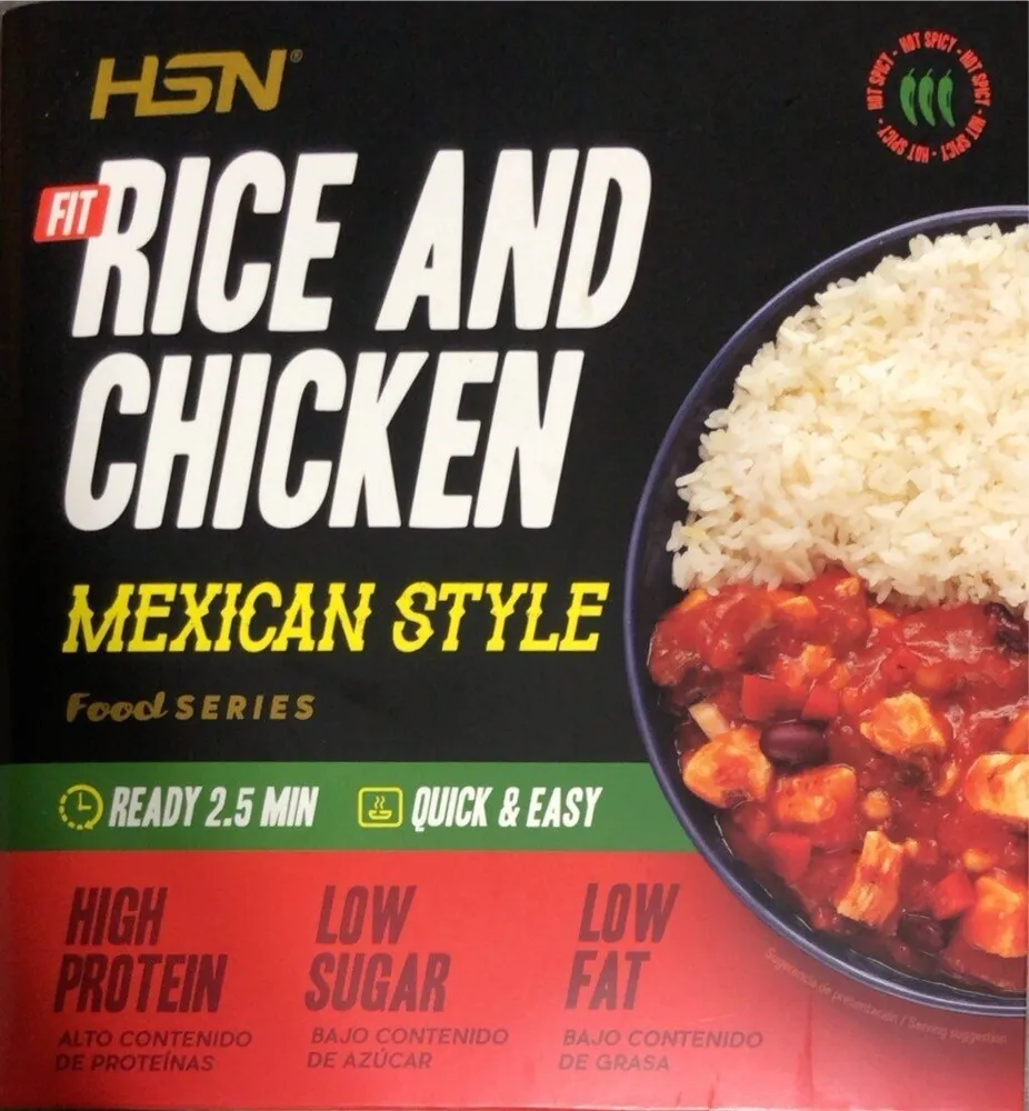 Rice and chicken mexican style