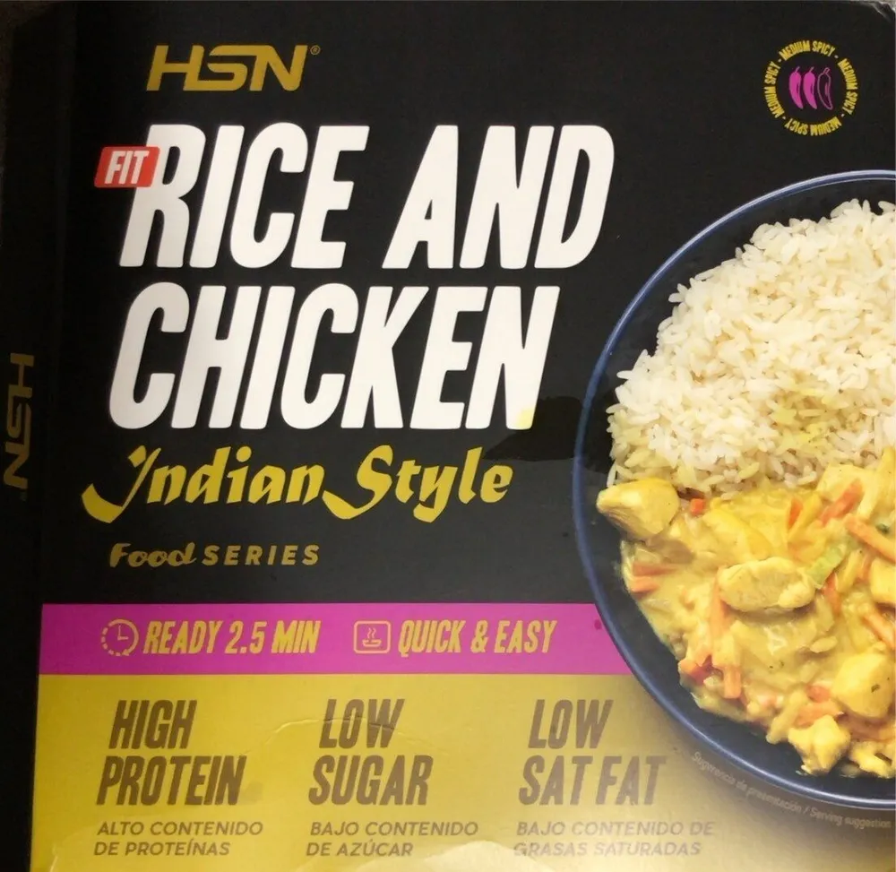 Rice and chicken indian style