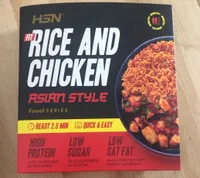 Rice and chicken asian style