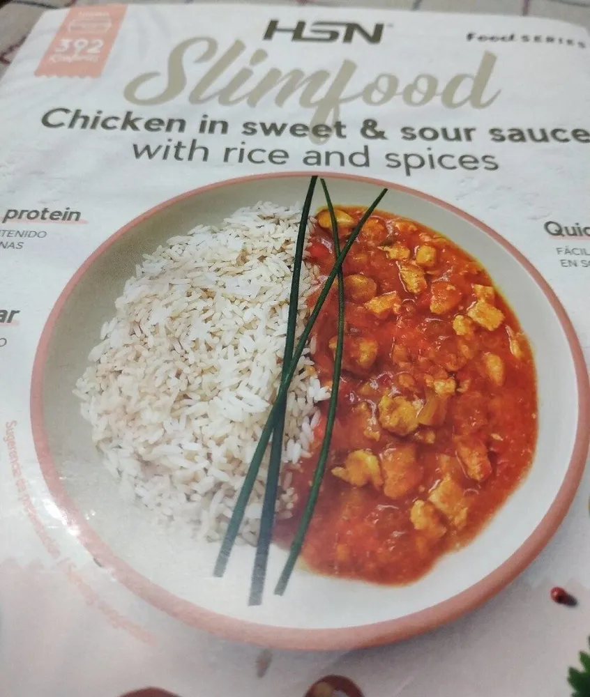 HSN Slimfood Chicken in sweet & Sour sauce with rice and spices