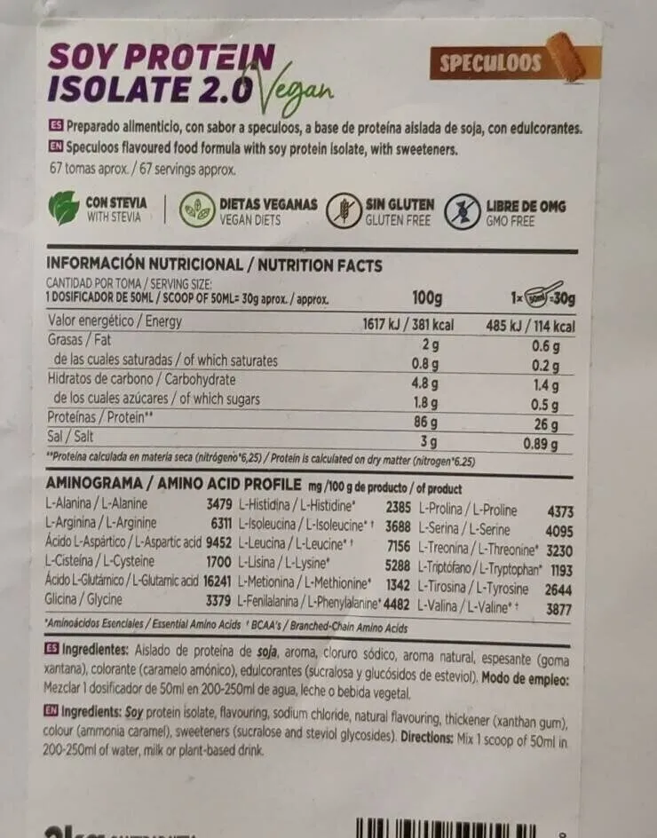 Proteína vegana de soja