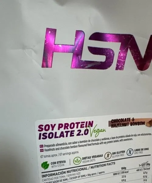 Proteína de soja sabor Chocolate y avellanas