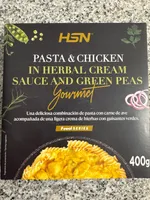 Pasta & Chicken in Herbal Cream Sauce and Green Peas