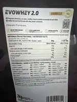 Evowhey 2.0 Vanilla ohne Süßstoff