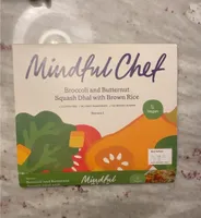 Broccoli and butternut squash dhal with brown rice