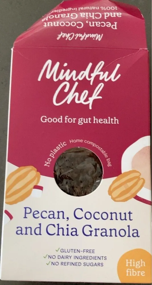 Pecan, coconut and chia granola