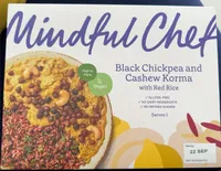 Black chickpea and cashew korma