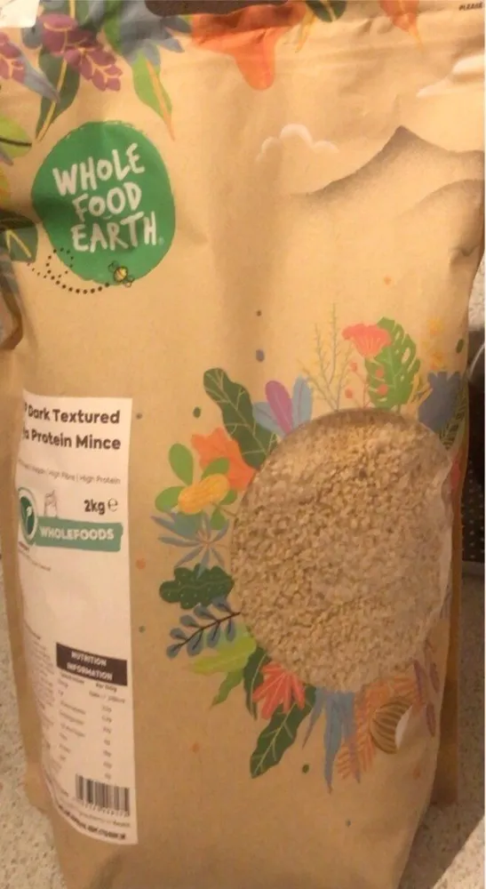 dark textired soya protein mince