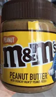 Peanut butter with crunchy m&m’s peanut pieces