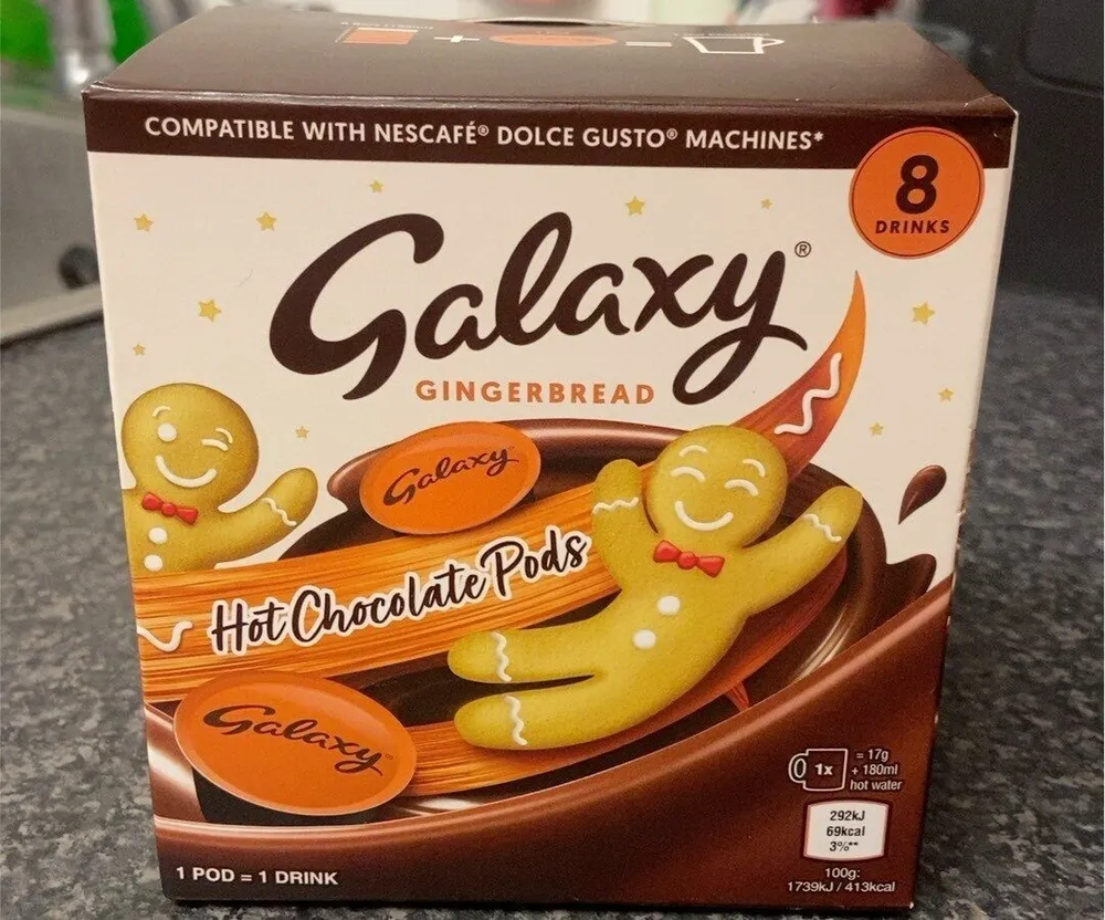 gingerbread hot chocolate pods