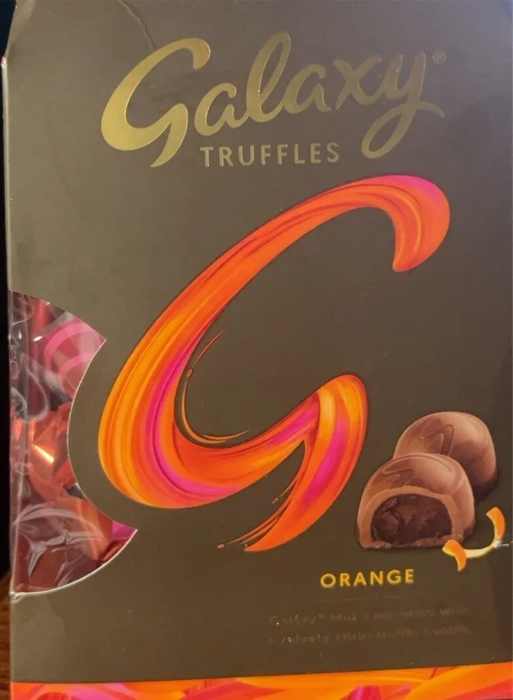 Galaxy orange truffles